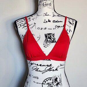 NWOT Red Triangle Swimsuit Top